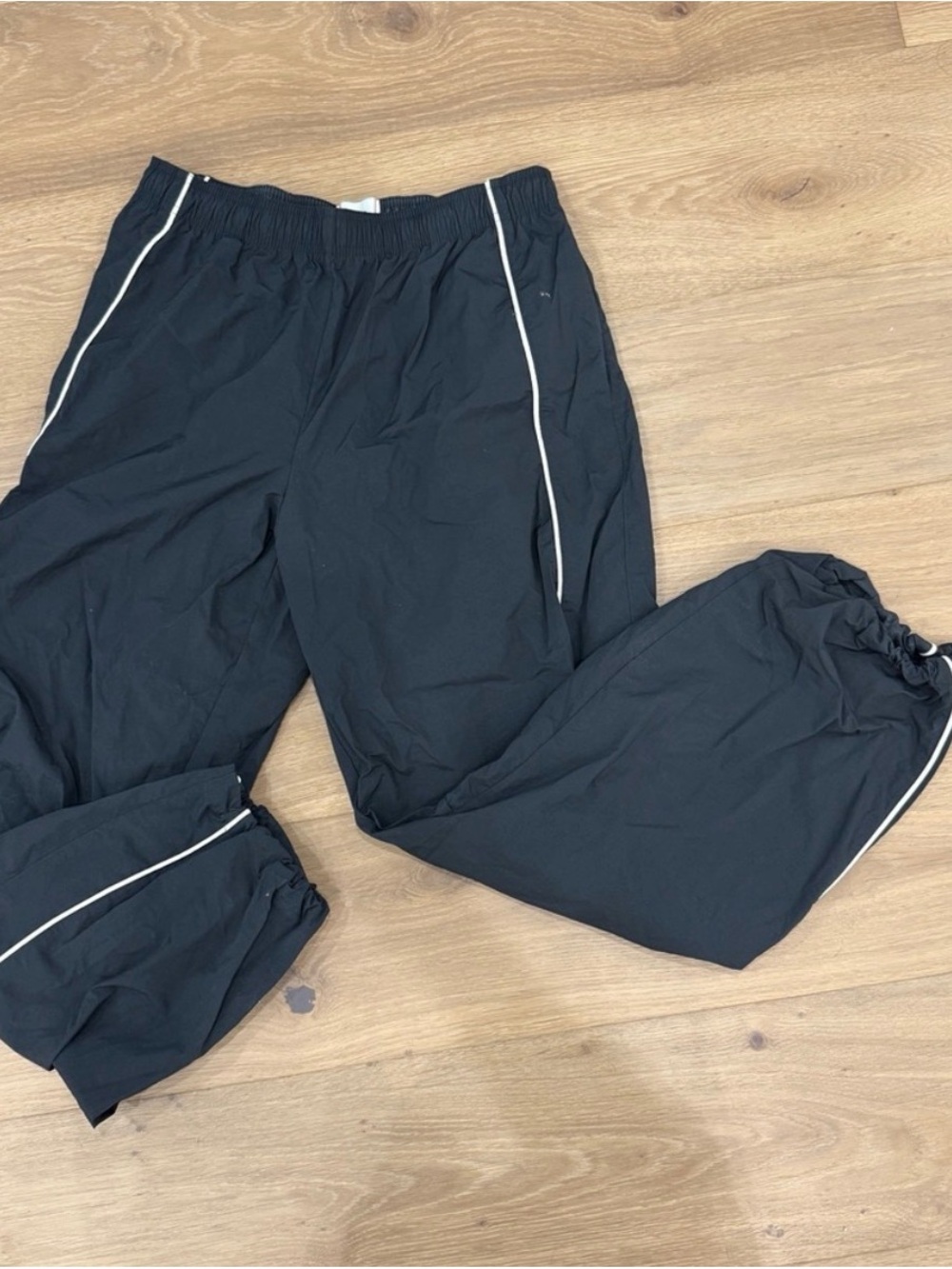 Urban Outfitters Black Track Pants with Relaxed Fit